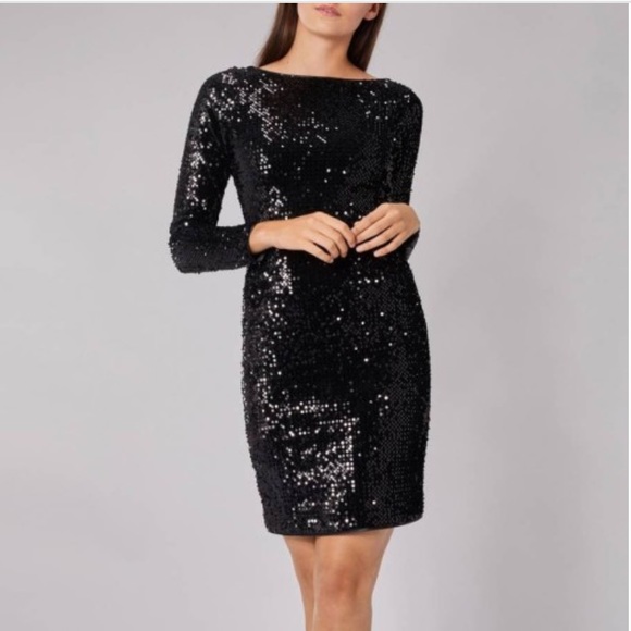 VINTAGE GLENROB SEQUIN Long Sleeve Dress size 4 - Picture 2 of 13